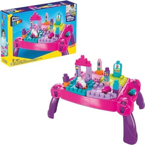MEGA BLOKS Build 'n Learn Table (Pink)