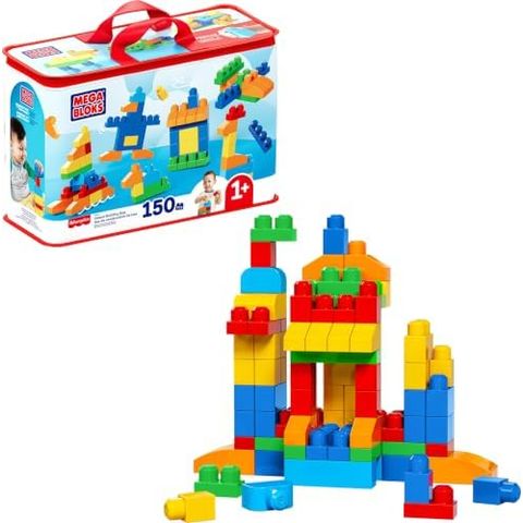 MEGA BLOKS Deluxe Building Bag, 150 Blocks (Red)